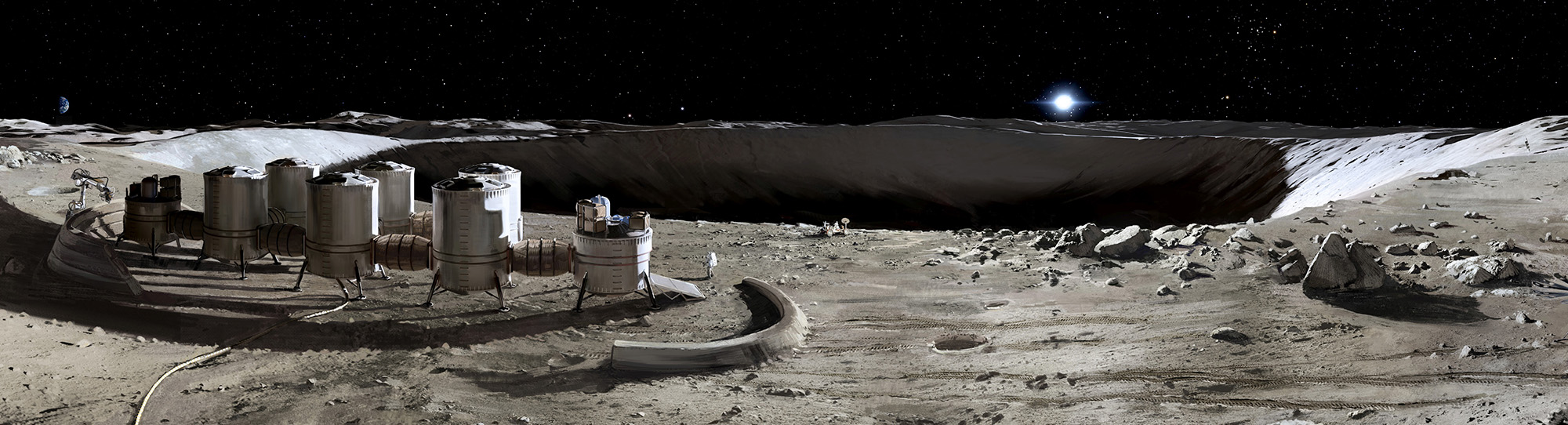 Mondhabitat 360 Illustration Luzern Lebensbild Zeichnung Interaktiv Web VR